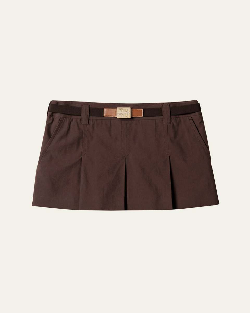 Panama Mini Pleated Skirt